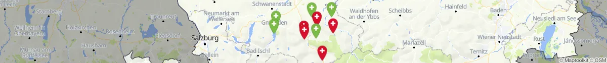 Kartenansicht für Apotheken-Notdienste in der Nähe von Roßleithen (Kirchdorf, Oberösterreich)